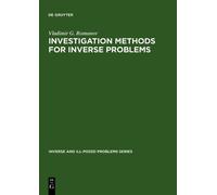 Vladimir G. Romano Investigation Methods for Inverse Problem (Copertina rigida)