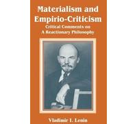 Vladimir Il'ich Lenin Materialism and Empirio-Criticism (Tascabile)