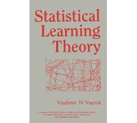 Vladimir N. Vapnik Statistical Learning Theory (Copertina rigida)