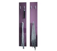 Vladon Pannello da Parete 140, Made in Germany, Pannello Guardaroba con 2 Pannelli, Violetto Porpora Lucido (Je 24 x 140 x 2 cm)