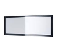 Vladon Specchio Lima, Specchio da Parete con Cornice Moderna, Bianco Lucido (139 x 55 cm)