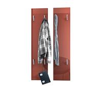 Vladon Wall Panel 120, Pannello appendiabiti con 2 pannelli, Bordeaux High Gloss (28 x 120 x 2 cm ciascuno)