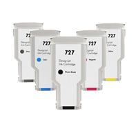 VLALAMNO 1 cartuccia d'inchiostro 727 for plotter T1500 T2500 T920(727PBK Gloss Black 130ML)