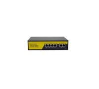 VLALAMNO Switch di Rete Poe 48V Switch Ethernet 10/100/1000Mbps Hub di commutazione di Rete a 4/8 Porte Switch for Telecamera di Rete IEEE 802.3 AF/AT (Color : Black1006B)
