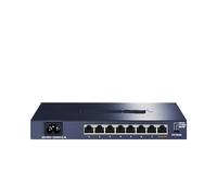 VLALAMNO Switch Gigabit Ethernet a 8 Porte Hub di Rete 1000BASE-T Rubinetto Internet VLAN Clonazione di Rete Automatica MDI/MDIX TL-SG1008 (Color : EU Adapter)