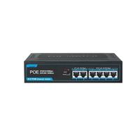 VLALAMNO Switch Poe 4 Porte + 2 uplink Switch Fast Ethernet Switch di Rete 100Mbps Switch iniettore RJ45