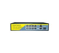 VLALAMNO Switch Poe 6 10 Switch Ethernet 11 Porte 100Mbps Switch di Rete Veloce Vlan (Color : 1011GB)