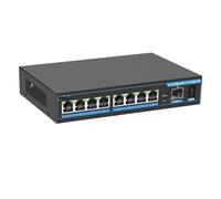 VLALAMNO Switch POE da 2,5 G Switch Ethernet di rete da 2,5 G 4 porte Hub LAN non gestito da 8 porte AI WTD senza ventola plug and play (Color : POE Switch 9 Port)