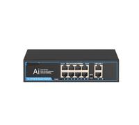 VLALAMNO Switch Poe Gigabit 1000Mbps Ethernet Switch Gigabit Veloce e Intelligente Plug And Play 5 8 6 Switch a 10 Porte (Color : 08G20GB)