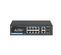 VLALAMNO Switch Poe Gigabit 1000Mbps Ethernet Switch Gigabit Veloce e Intelligente Plug And Play 5 8 6 Switch a 10 Porte (Color : 08G22GB)