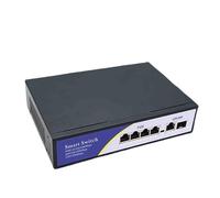 VLALAMNO Switch Poe Gigabit Completo 1000Mbps 4 Poe 1 Uplink 1 SFP IEEE 802.3AF Switch di Rete Veloce Ethernet