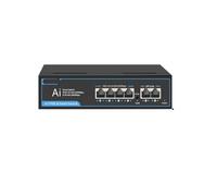 VLALAMNO Switch Poe Switch Gigabit Ethernet a 6 Porte 100/1000Mbps Switch di Rete Veloce Non gestito (Color : 1000Mbps)