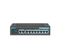 VLALAMNO Switch Poe Switch Intelligente Ethernet a 10 Porte da 100 Mbps VLAN di Alimentazione Integrata