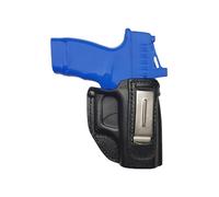 VlaMiTex Fondina per Glock 43 / sig Sauer P365 / Springfield Hellcat, per Cintura, in Pelle (IWB 2 - Right)