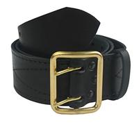 VlaMiTex G1 Cintura in 100% pelle, larghezza 5 cm, nero - 110-130 Größe 4
