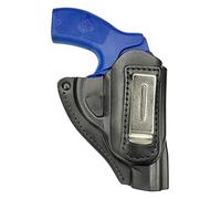 VlaMiTex IWB 11 Fondina in Pelle per rivoltella Ruger LCR, Nero