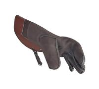 VlaMiTex J54 Guanti da Falconiere per Falchi e Falconi in Pelle Marrone (S)