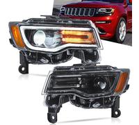 VLAND fari Kit gruppo compatibile con 2014-2022 JEEP Grand Cherokee, WK2, BLU DRL