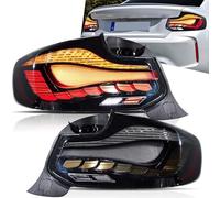 VLAND Fari posteriori adatti per BMW Serie 2 F22 F23 M2 F87 2014-2021 alogeni/L-ED di fabbrica di prima generazione, stile scala di drago fumé
