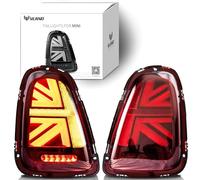 VLAND Fari posteriorii per Mini Cooper R56-R59 2007-2013 Luci posteriori Gruppo lampada con indicatore sequenziale e luci di benvenuto (Rosso)