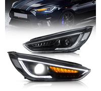 VLAND LED Coppia Fari Fanali Proiettore Per Ford Focus 2015-2018 Sequenziale