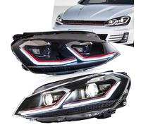 VLAND LED Luci per fari alogeni DRL per Golf GTD MK7 VII 2013-2017, rosso
