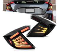 VLAND Motor Luci Posteriori a LED per 10a generazione Civic Hatchback Tipo R 2016-2021 [Non per coupé e berlina], con display dinamico & fendinebbia