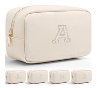 Vlando Regali di San Valentino Borsa per il trucco da viaggio Piccola borsa per il trucco Regalo personalizzato per donne adolescenti ragazze Regali ideali per compleanni, matrimoni, viaggiatori,