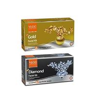 VLCC Combo Of Gold Kit Viso - 6O Grammi E Diamante Kit Viso 60 Grammi