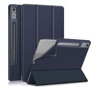 VLEAQC Custodia per Lenovo Tab P12 12,7 Pollici 2023 TB370FU, Cover Protettiva per Tablet Slim Folio, Custodia Leggera con Supporto Ripiegabile, Sveglia/Sonno Automatico,Blu