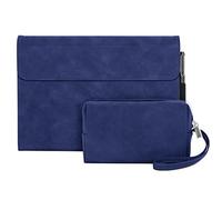 VLEAQC Custodia per Microsoft Surface PRO X (2021/2020/2019), Tablet da 13 Pollici, Cover Leggera e Sottile con Supporto multiangolo e Borsa per Accessori, Supporto per Penna,Blu