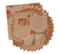 Vlecexs 100 Pezzi Fogli Carta Alimentare, 25×25cm Carta Oleata per Alimenti, Ideale per Panino Hamburger Fritte Formaggio Torte