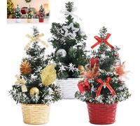 Vlecexs 3 Pezzi Mini Albero di Natale Piccolo, 20cm Mini Alberi di Natale Artificiali, Miniatura Albero da Tavolo Decorazione Natalizia Oggetti Natallizi Addobbi per Natale Casa Regalo Festa