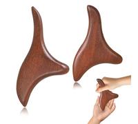 Vlecexs Massaggiatore in Legno, 2 Pcs Strumento Digitopressione Legno, Massaggiatore Shiatsu, Stimolazione Precisa dei Punti, Rilassare i Muscoli Alleviare la Stanchezza