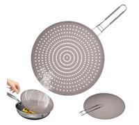 Vlecexs Paraspruzzi in Silicone, 32cm Paraschizzi per Padella, Paraschizzi di Grasso con Manico Pieghevole per Cucinare e Friggere Evitare Olio Caldo Schizzi