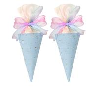 Vlecexs Ragazzo Sacchetto Sacchetti Scuola Astuccio Ammissione Pacchetto Ragazza Celebrazione Regalo Scuola Zucchero Personalizzato School Cone Bag Borsa Personalizzata Zucchero 2 Pezzi Blu