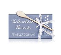 Vlecexs Regalo per il Trasloco Asciugamani Cucchiaio in Legno Cinghia Regalo Set Regalo di Inaugurazione Della Casa Domestico Regalo Matrimonio Cucina Nuova Trasloco Appartament
