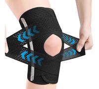 Vlecexs Tutore Ginocchio, Ginocchiera Ortopedica per Uomo Donne, Regolabile Tutore Ginocchio con Stabilizzatori Laterali Rotulea Supporto Ginocchiera Sportiva per Legamenti, Rotula, Menisco, Artrite M