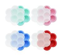 Vlecexs Vaschette per Congelare Alimenti per Bambini, Contenitore per Alimenti per Bambini con Coperchi, Contenitore Congelatore per Alimenti per Fango di Frutta Caramella Cioccolato