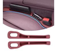 VLEDARLING 2 Pezzi Car Seat Gap Organizer per Lato Sedile Auto, Tasca Della Console Del Sedile Anteriore, Organizzatori di riempimento Fessure Auto, Organizer per seggiolino auto (Rosso)