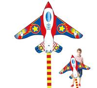 VLEDARLING Aquilone per Bambini e Adulti, Fighter Plane Kite, Aquiloni per i Bambini, Aquiloni Colorati, Aquilone Facile da Far Volare, Aquilone per Principianti, con Linea di Kite da 100M