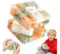 VLEDARLING Grande Labirinto 3D Puzzle Cube, Cubo Labirinto 3DInterattivo con Percorso a Sfera, Rompicapo 3D Stimolante per Bambini e Adulti, per Adolescenti e Adulti Allenamento del Cervello
