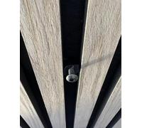 Vleugel Clip a Vite M5 per Pannelli acustici, Pannelli acustici, Filettatura Interna, Distanza da 13 a 15 mm tra Le lamelle, Inclusa Vite M5 da 20 mm, 4 Pezzi