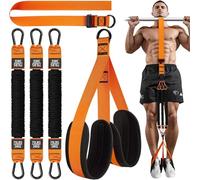 VLFit Fasce di assistenza per trazioni, fascia di resistenza resistente, peso/dimensione regolabile con piedini in tessuto/poggia ginocchia, fasce per barra per trazioni, fascia per allenamento di