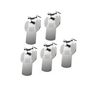 VlHpnpe 5 tasselli professionali da parete a secco, in acciaio antiruggine, gancio sicuro da 18,1 kg di tenuta, senza bisogno di forare, uso domestico e ufficio, facile da spingere in gancio da parete