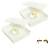 VlHpnpe Attrezzatura quadrata di apicoltura dell'ABS di grande capacità dell'alimentatore 6L dell'acqua misura per gli alveari di Langstroth Nessuno Spill Design Water Feeder