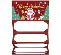 VlHpnpe Busta per biglietti di Natale pieghevole intuitiva multiuso sacchetti regalo decorativi per Babbo Natale segreto artigianato celebrazione invernale involucro portatile