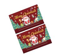 VlHpnpe Busta per biglietti di Natale pieghevole intuitiva multiuso sacchetti regalo decorativi per Babbo Natale segreto artigianato celebrazione invernale involucro portatile