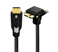 VlHpnpe Cavo interfaccia del Pannello, Micro3.0male upwar | Estremità USB B da tipo C a 5 pin, dati da 1 M con montaggio a vite per l ' uso nel layout ' apparecchiatura