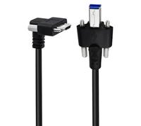 VlHpnpe Cavo per montaggio a pannello da USB a tipo, C just bent double s | Esterno stampato per estensione dati chiosco e cablaggio dispositivi